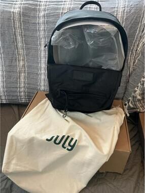 July Carry All Backpack 2.0 NIB Midnight Black